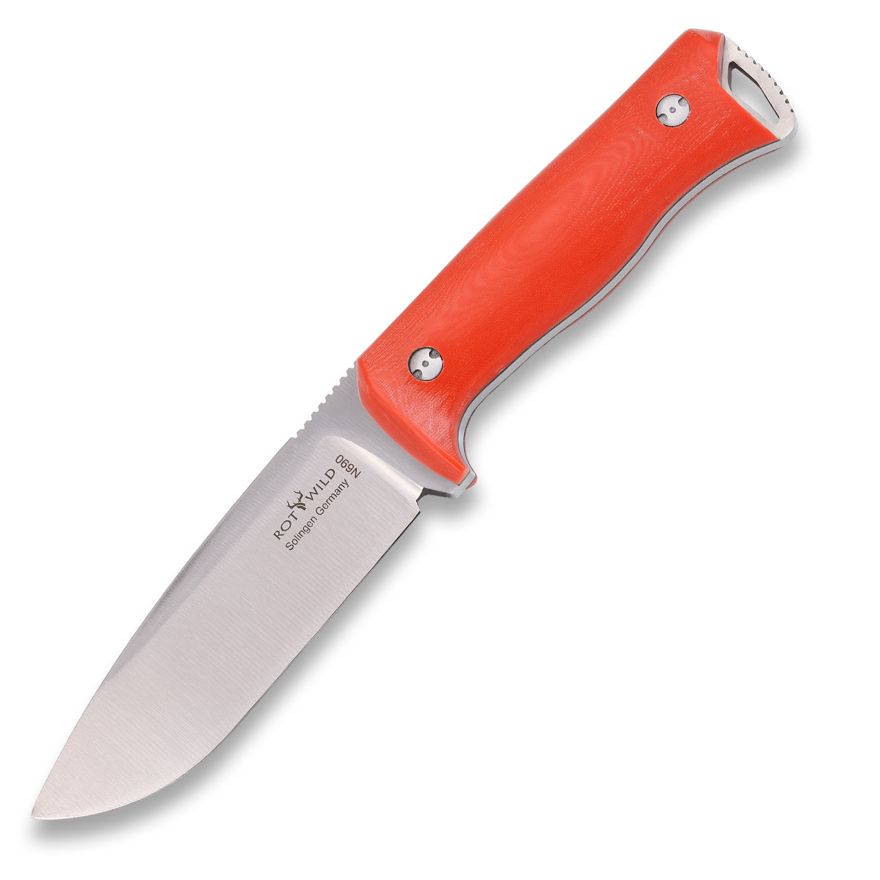 Hunting knife "Falke" micarta orange