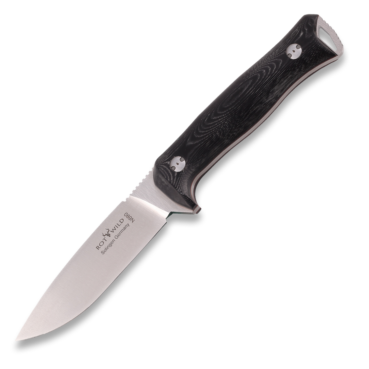 Hunting knife "Sperber" micarta black
