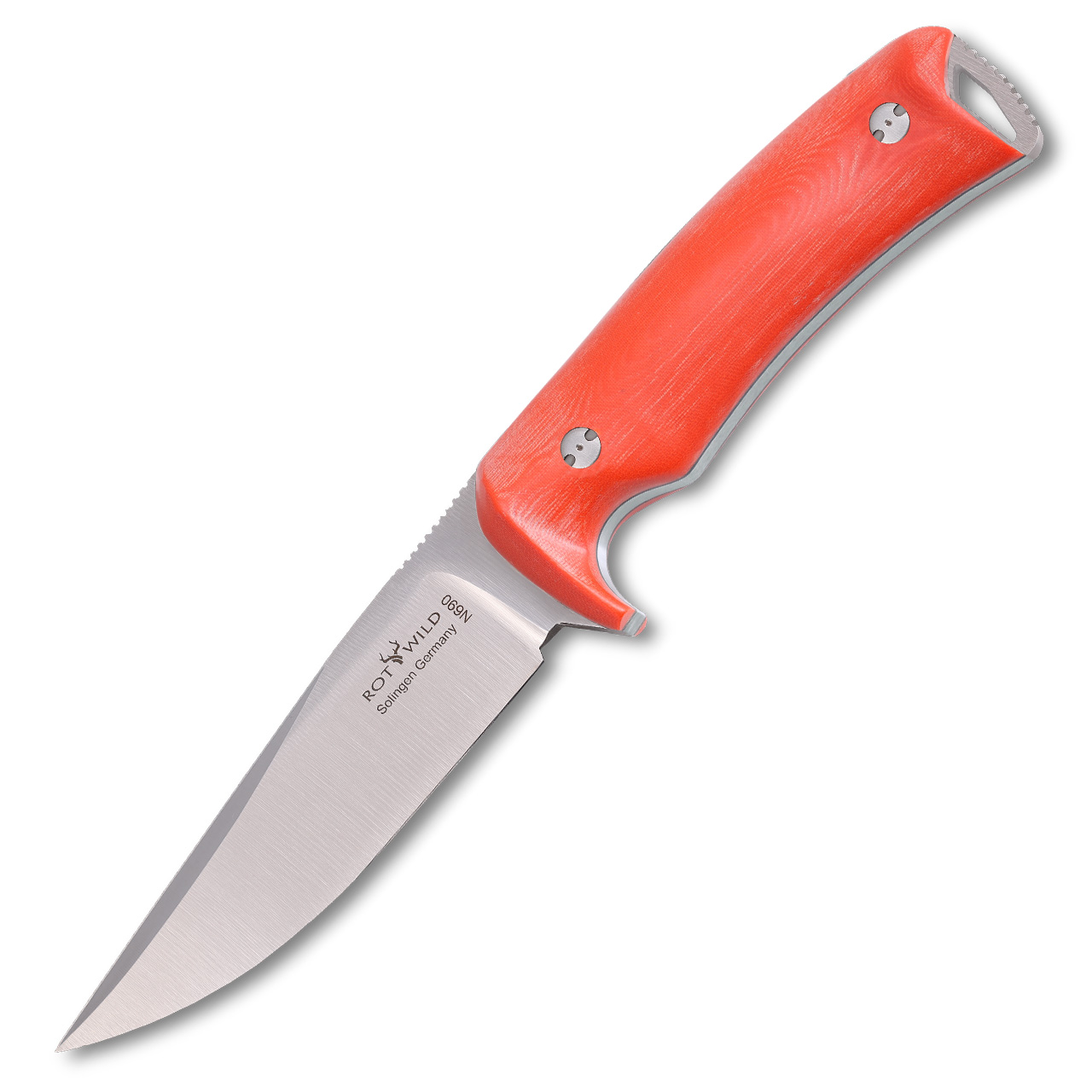 Hunting knife "Habicht" micarta orange