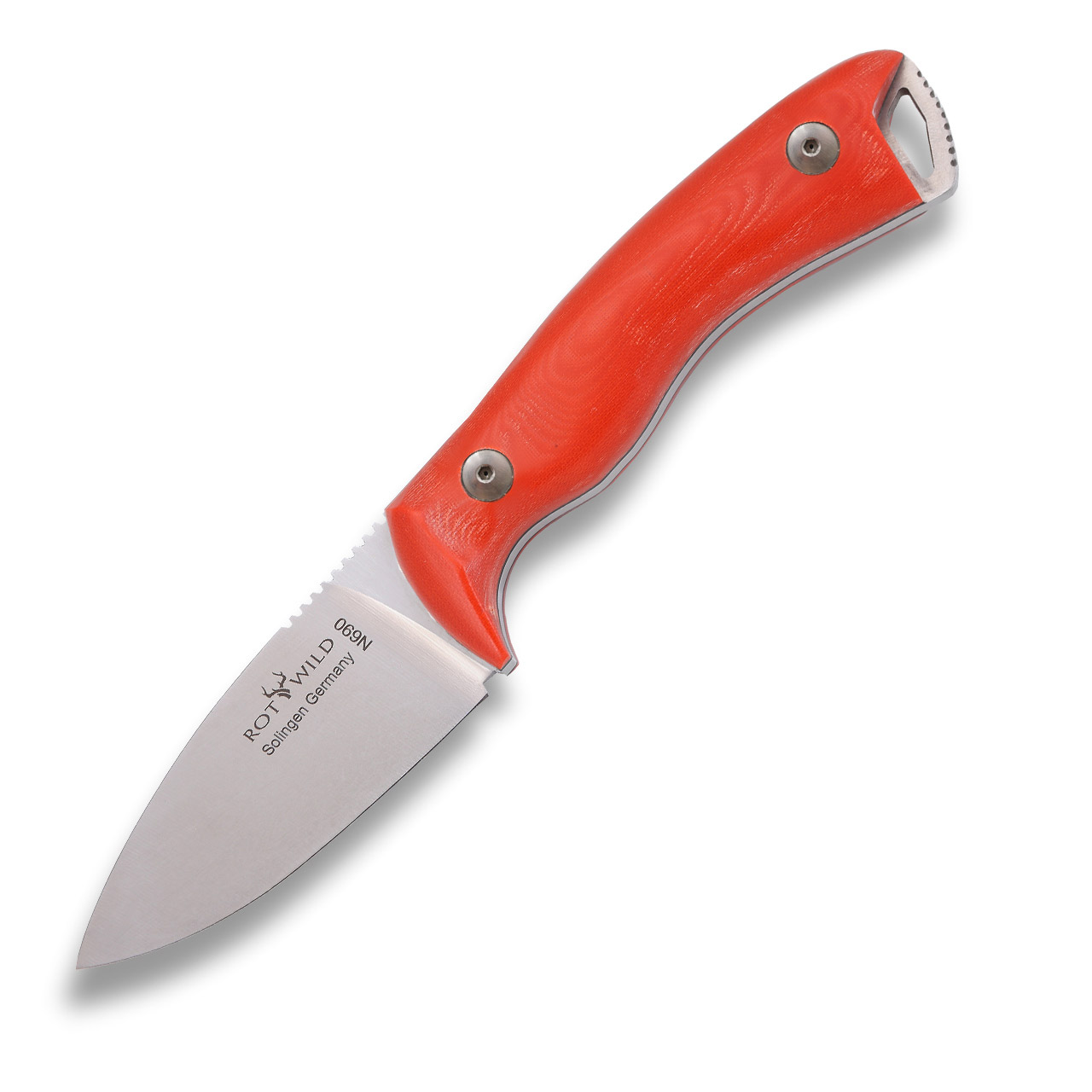 Hunting knife "Milan" micarta orange
