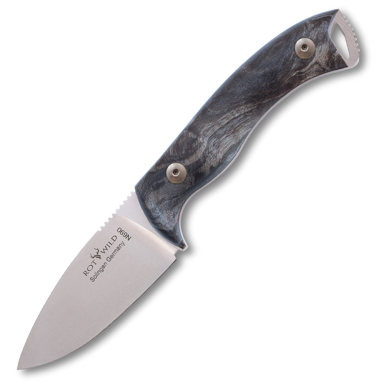 ROTWILD "Milan" stabilisierte Pappel* ROTWILD "Milan" stabilisierte Pappel – Jagdmesser aus Solingen