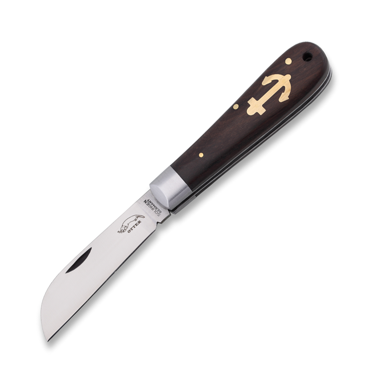 174_mL OTTER Ankermesser Grenadill klein – Taschenmesser aus Solingen