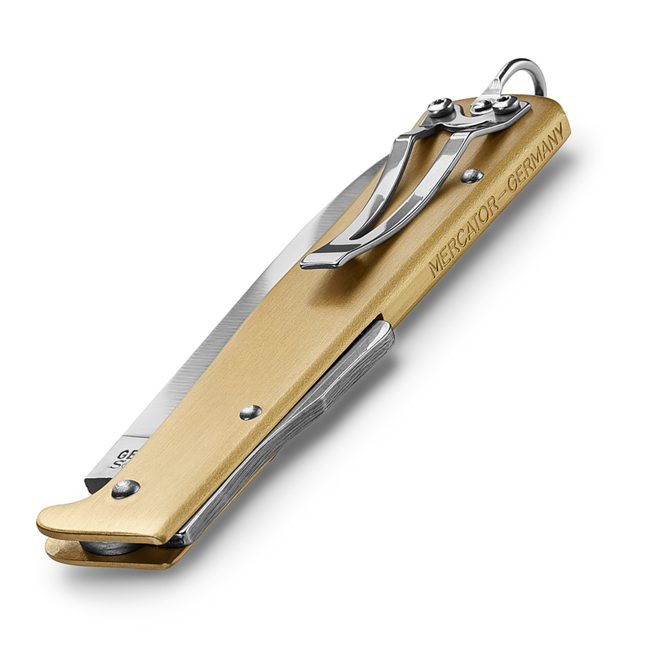 10-736-rg-Mercator-Messing-Clip-4 MERCATOR Messing mit Clip – Taschenmesser aus Solingen