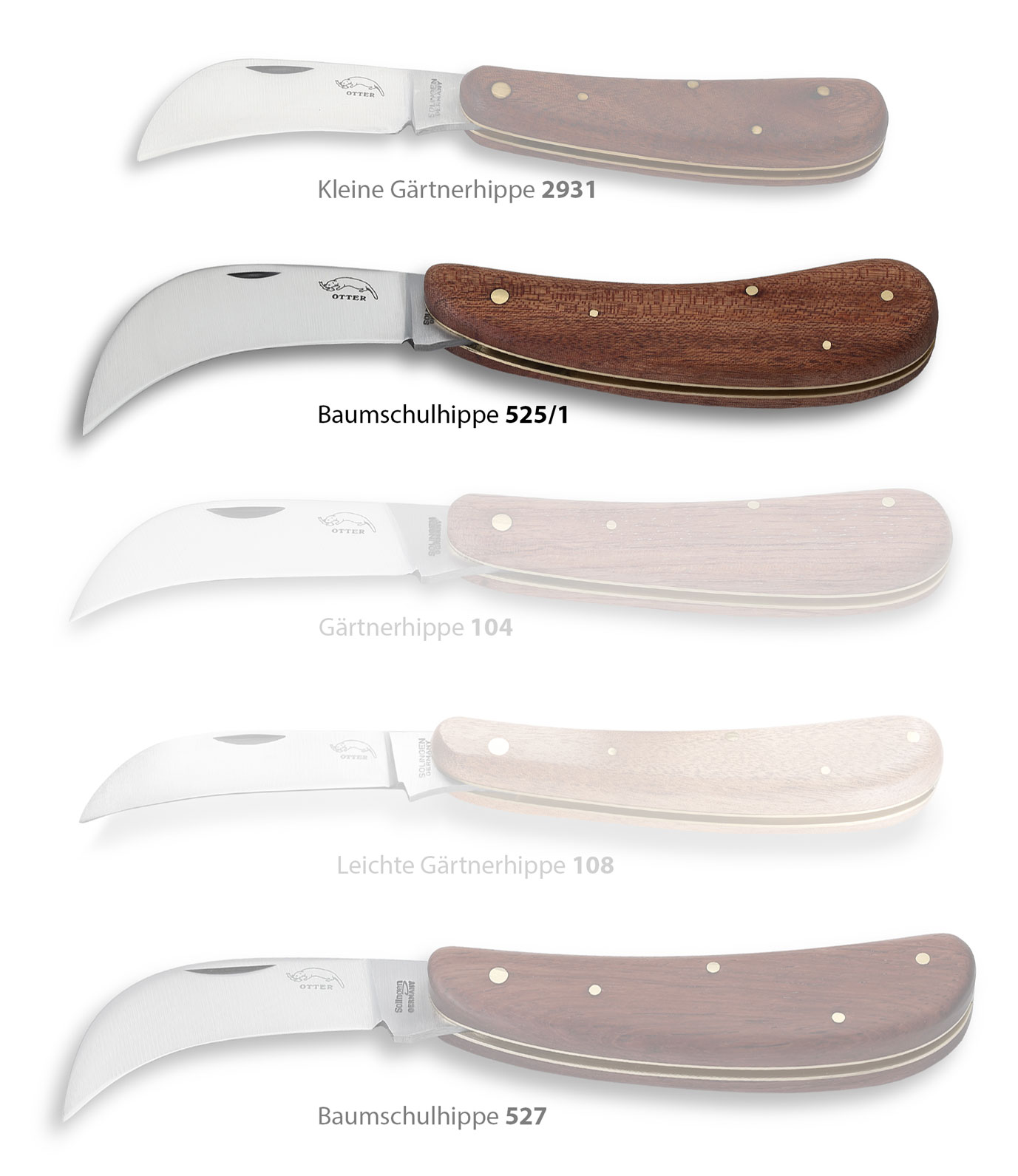 Vergleich_Gaertnermesser_525 OTTER Baumschulhippe 525/1