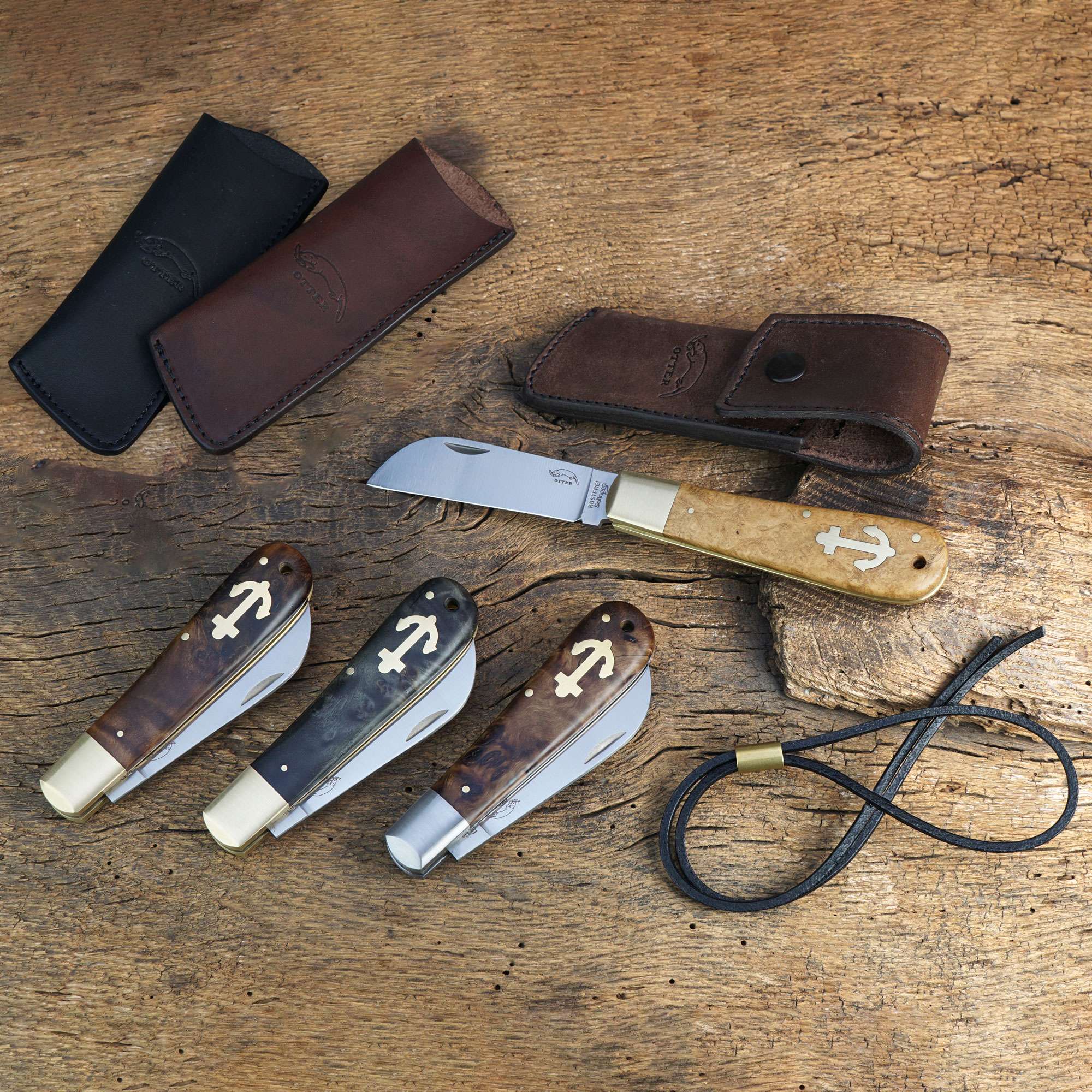 OTTER Ankermesser "MaserRobinie" OTTER Ankermesser "MaserRobinie" – Taschenmesser aus Solingen – Ansicht 2
