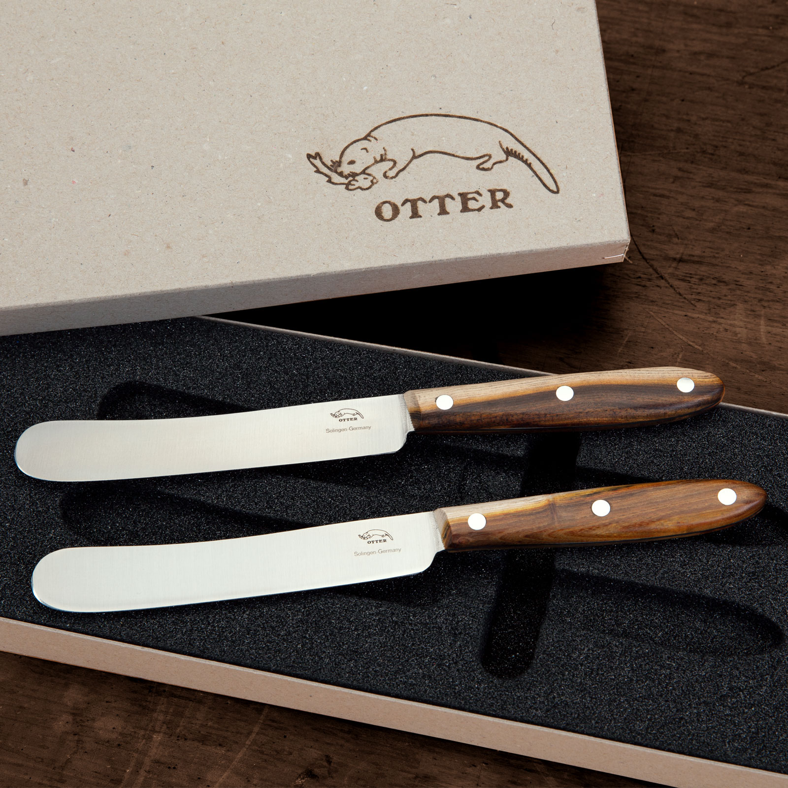 Geschenkset-Tafelmesser-Duo OTTER Geschenkset Duo-Tafelmesser – aus Solingen