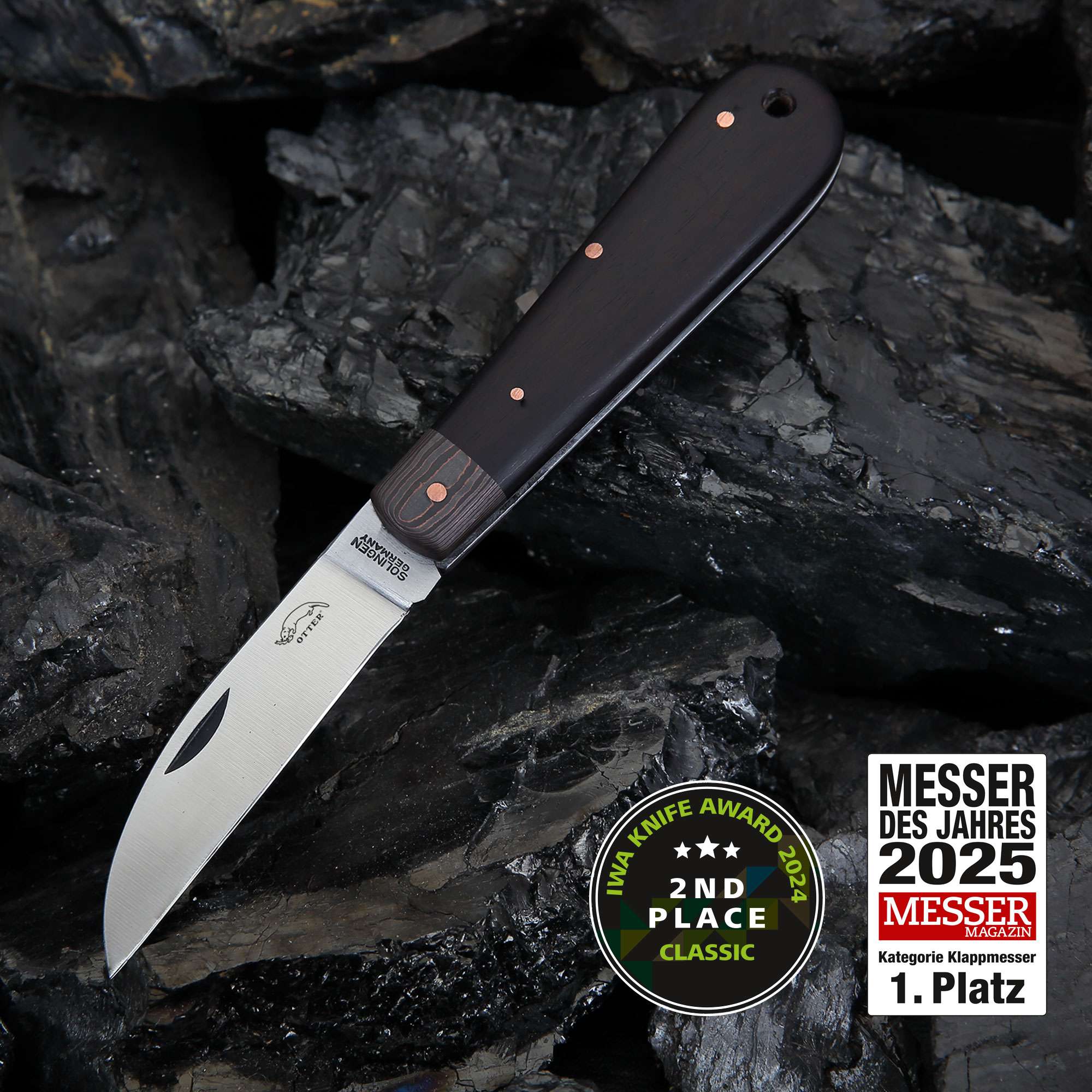 „Bergmann“ – Das Klappmesser des Jahres 2025 von OTTER-Messer OTTER "Bergmann" – Taschenmesser aus Solingen – Ansicht 2
