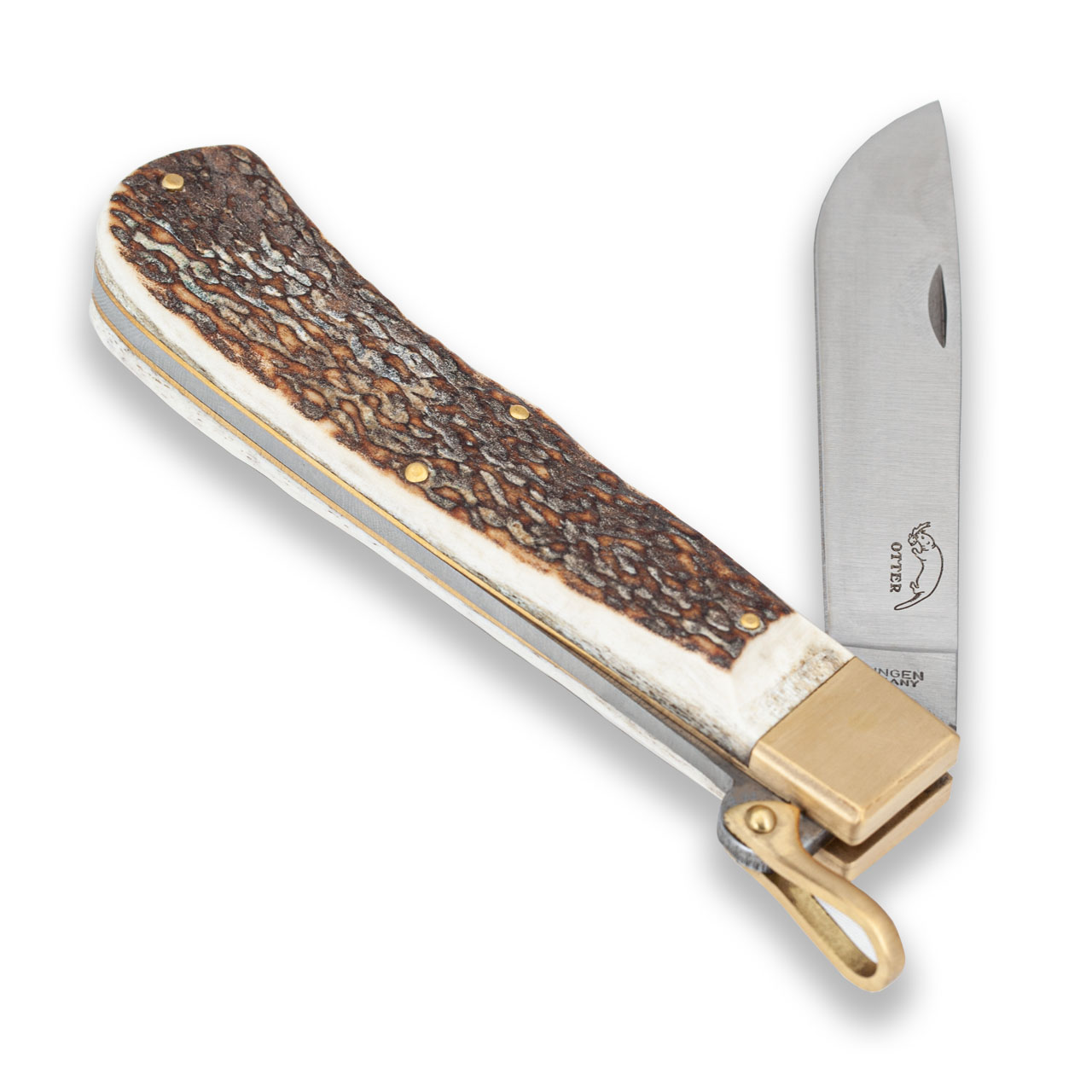 05_HH-4 OTTER 05 Hirschhorn – mit persönlicher Gravur – Taschenmesser aus Solingen – Ansicht 3