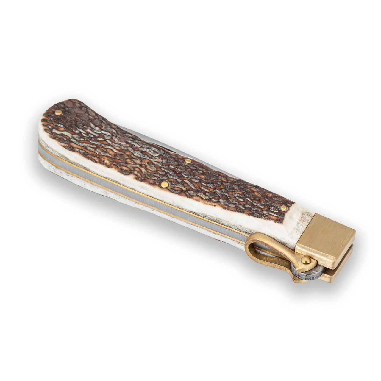 05_HH-2sUJKXZmiar60z OTTER 05 Hirschhorn – mit persönlicher Gravur – Taschenmesser aus Solingen – Ansicht 2